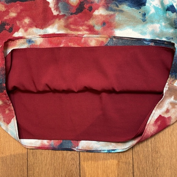 W118 Walter Baker Multicolor Abstract Print Shirt Dress S longsleeve tie dye - Picture 10 of 11